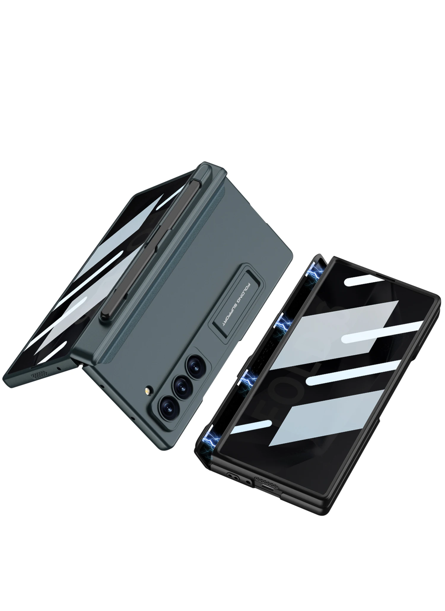 Shockproof Case with Pen Holder & Privacy Screen Protection For Galaxy Z Fold 6 - onlinemegasale.com