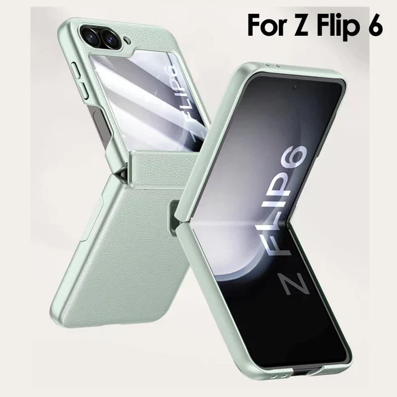 Sadeef04f95a24eff81e9d464f91f012b6 Shockproof Leather Case For Samsung Galaxy Z Flip 6 - onlinemegasale.com