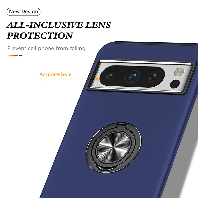 Armor Shockproof Case with Ring Stand For Google Pixel 8 Series - onlinemegasale.com