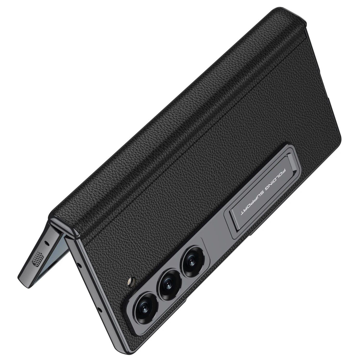 Leather Case with Stand & Magnetic Hinge For Samsung Galaxy Z Fold 6 - onlinemegasale.com