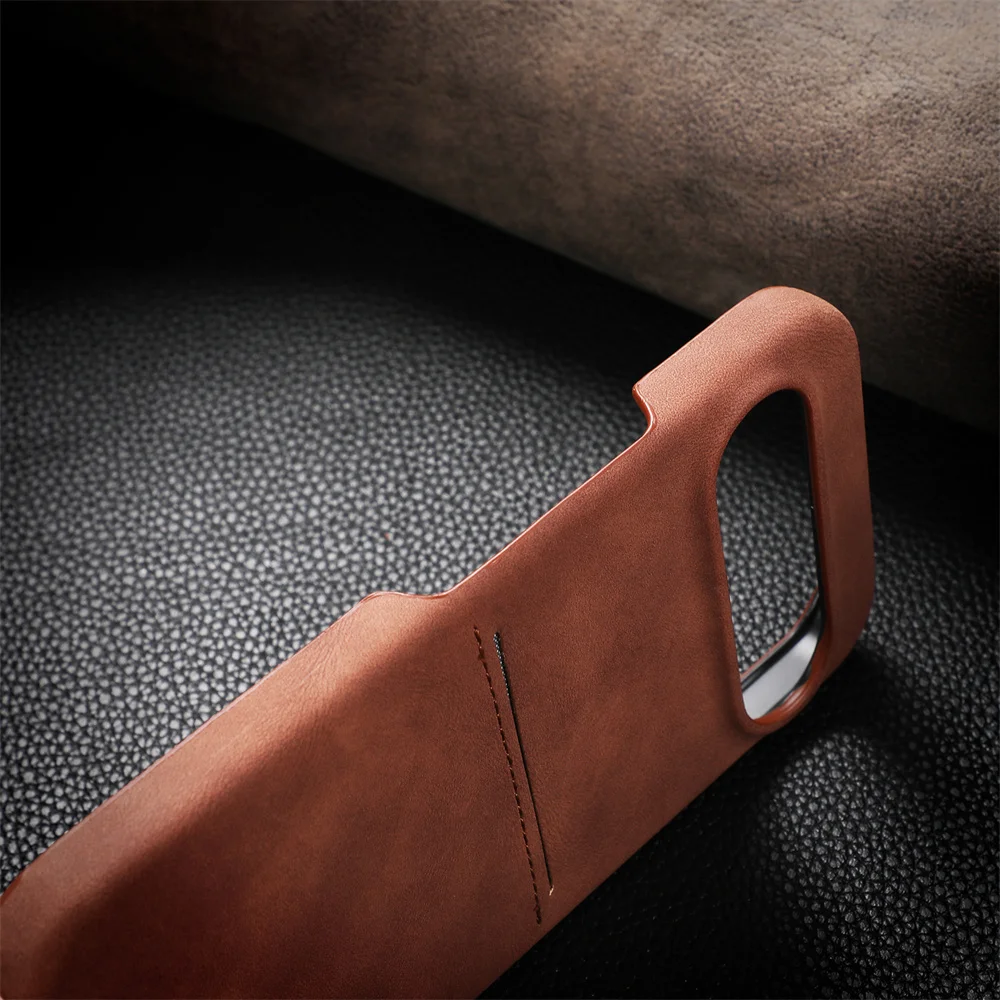 Leather Case with Card Slot For Google Pixel 9 Series - onlinemegasale.com