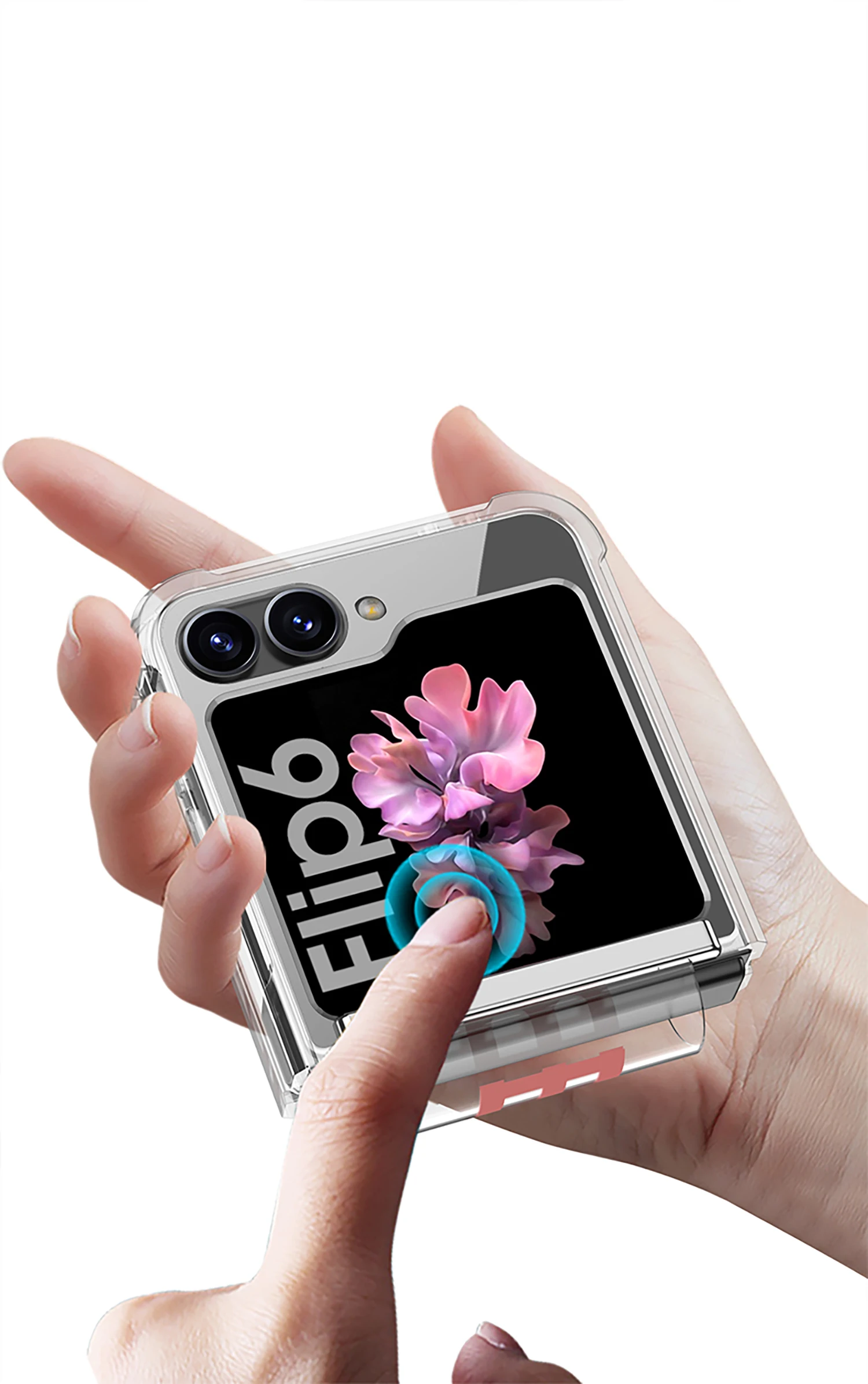 Transparent Shockproof Case for Samsung Galaxy Z Flip 6 - onlinemegasale.com