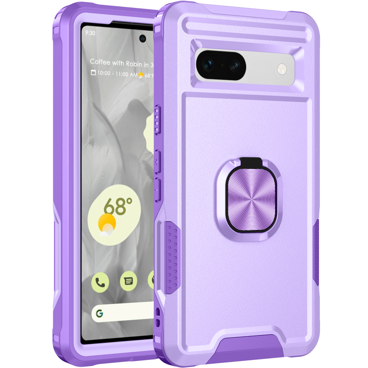 Armor Shockproof Case with Magnetic Ring Holder For Google Pixel 8 Series - onlinemegasale.com