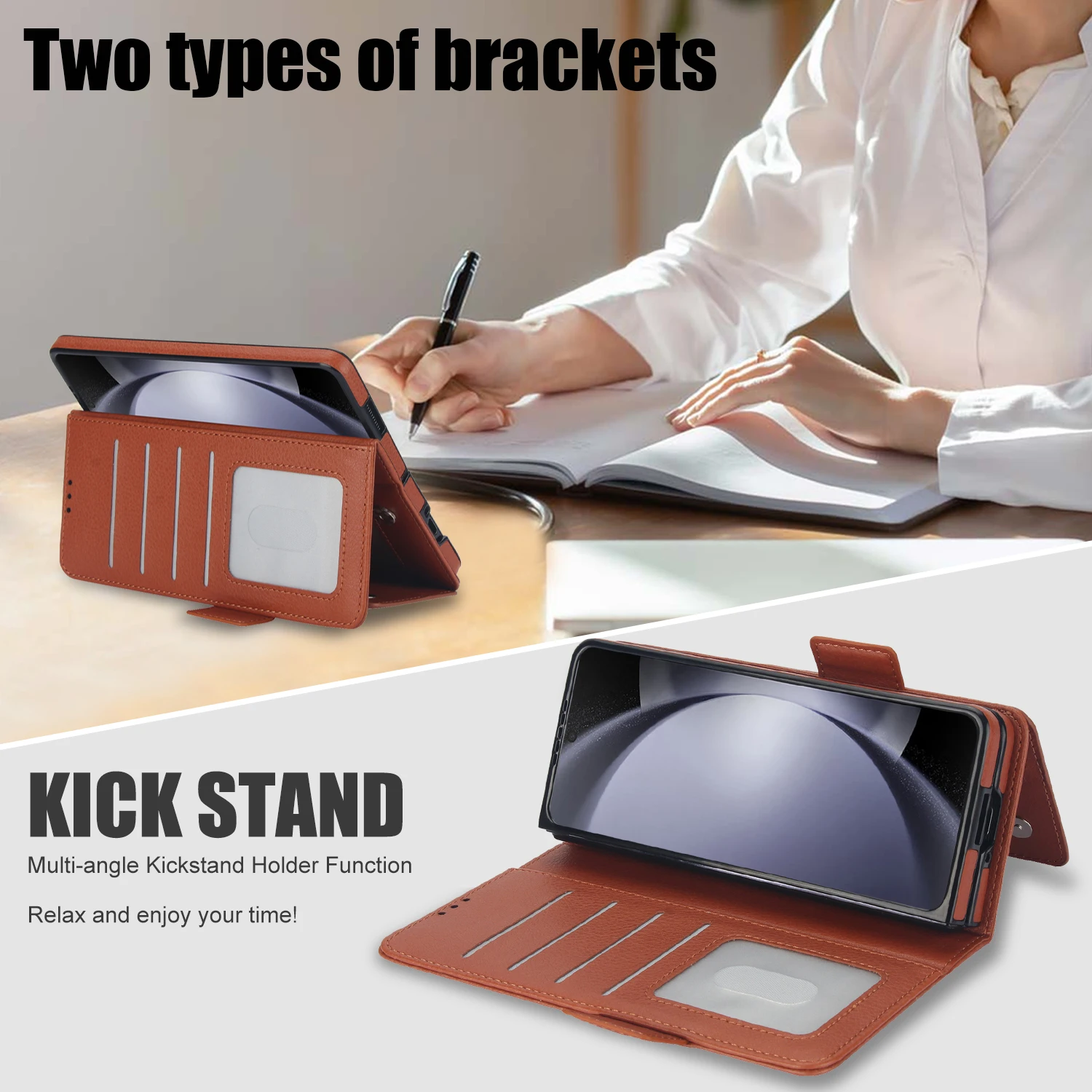 Luxury Leather Stand Wallet Case for Samsung Galaxy Z Fold 6/5/4/3 | Folding Card Bag with S Pen Slot - onlinemegasale.com Luxury Leather Stand Wallet Case for Samsung Galaxy Z Fold 6/5/4/3 | Folding Card Bag with S Pen Slot - onlinemegasale.com