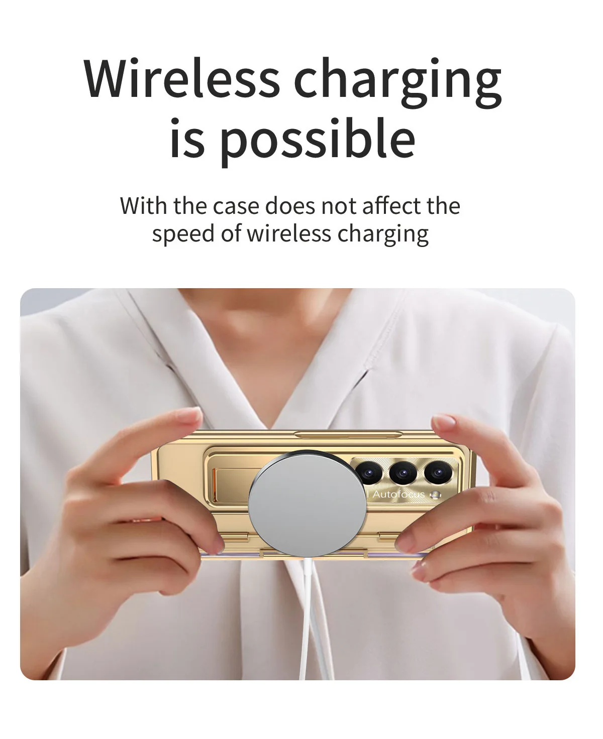 Transparent Case with Bracket For Samsung Galaxy Z Fold Series - onlinemegasale.com