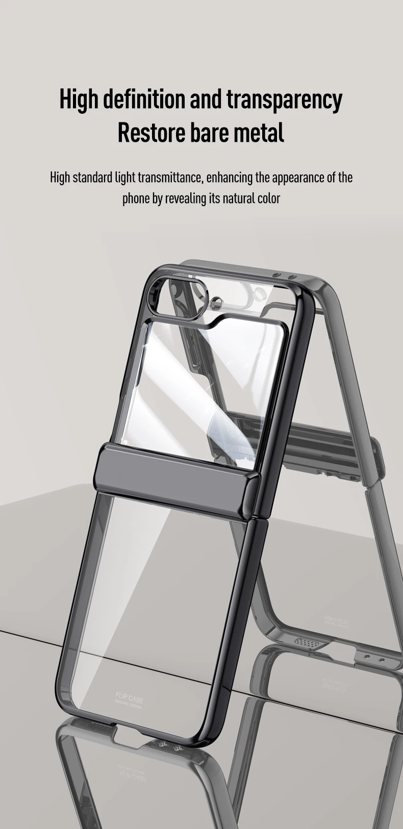 Transparent Electroplated Case for Samsung Galaxy Z Flip 6 - onlinemegasale.com Transparent Electroplated Case for Samsung Galaxy Z Flip 6 - onlinemegasale.com