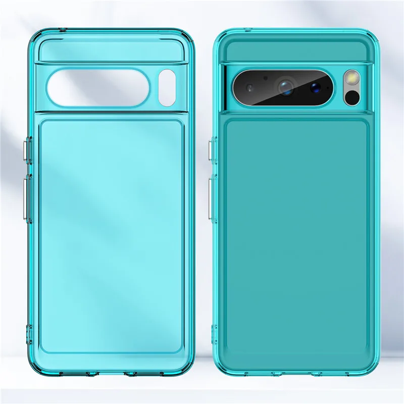 Transparent Shockproof Bumper Case For Google Pixel 8 Series - onlinemegasale.com