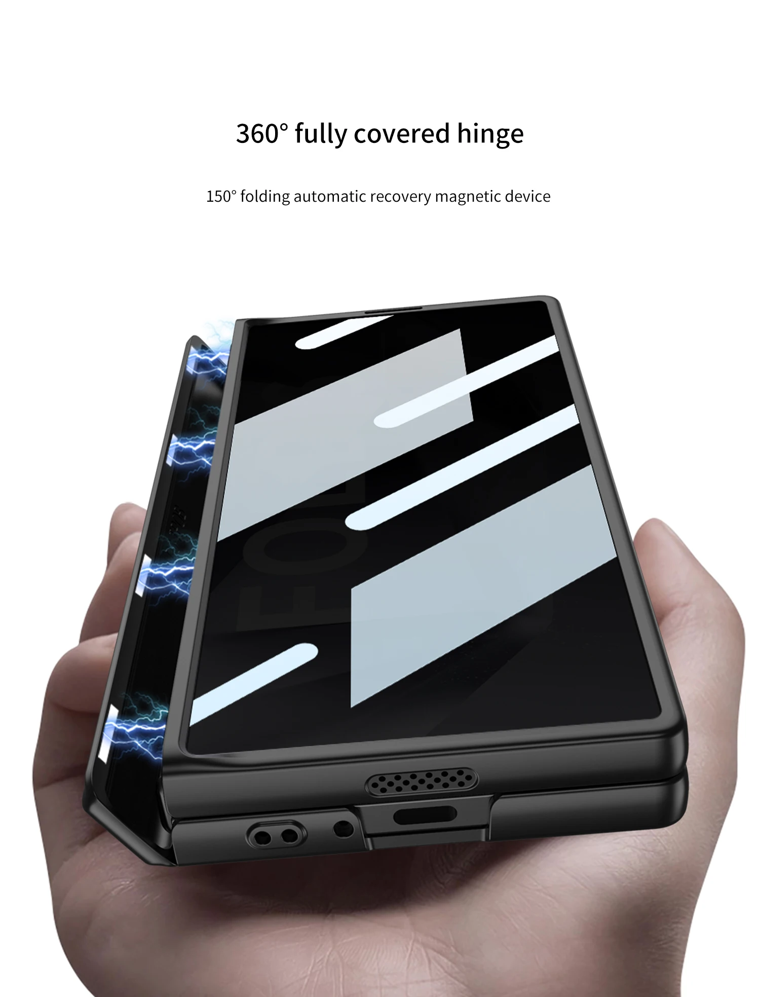 Full Protetction Case with Privacy Screen for Samsung Galaxy Z Fold 6 Case - onlinemegasale.com