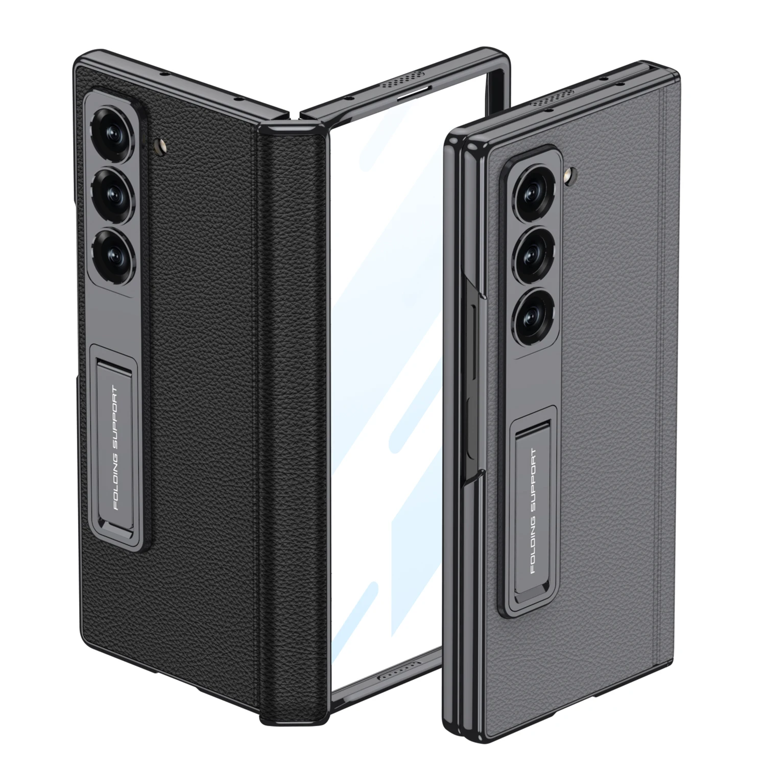 Leather Case with Stand & Magnetic Hinge For Samsung Galaxy Z Fold 6 - onlinemegasale.com
