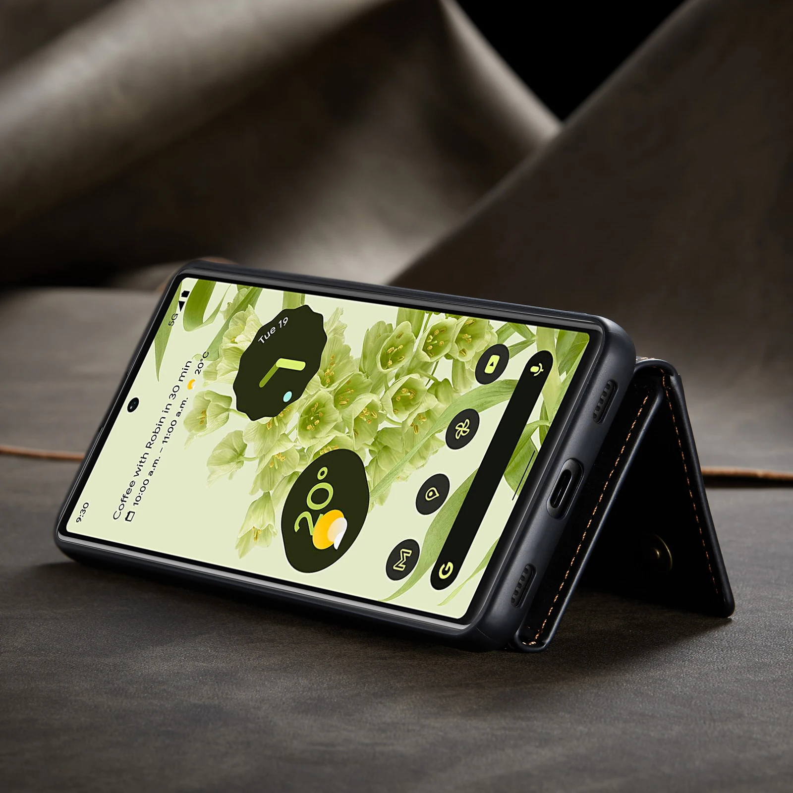 2 in 1 Detachable Leather Wallet Case For Google Pixel Phones - onlinemegasale.com