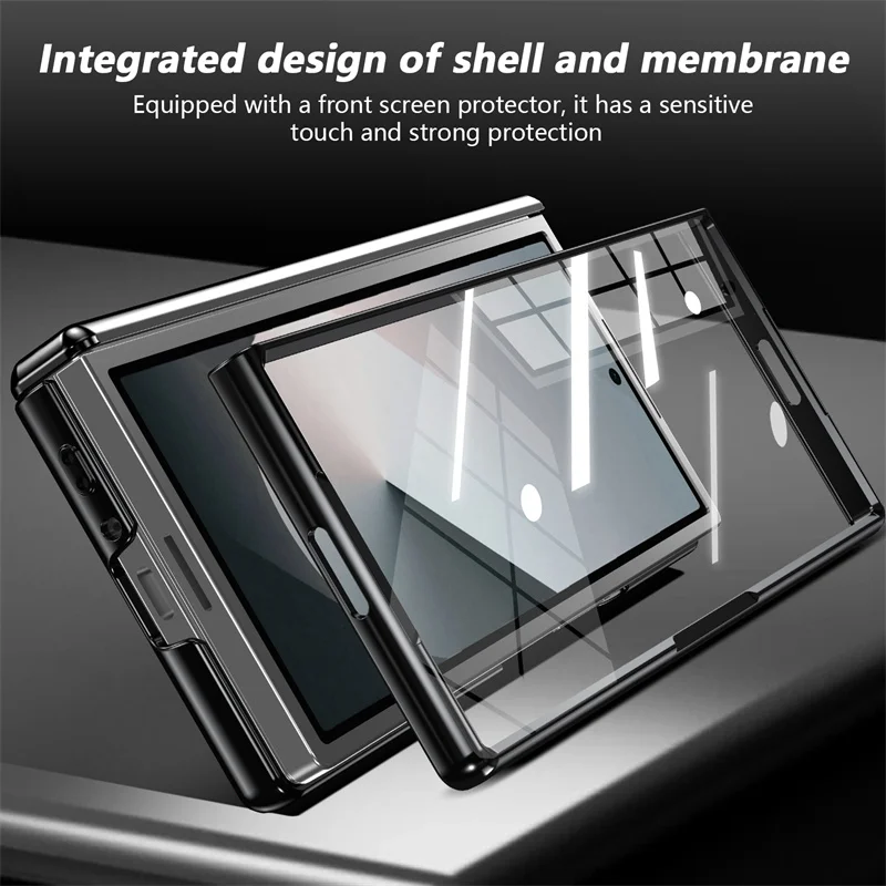 Luxury Shockproof Case with 360° Rotating Bracket for Samsung Galaxy Z Fold - onlinemegasale.com