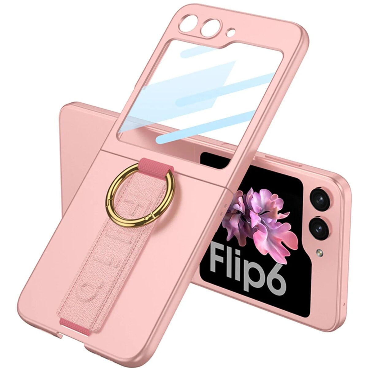 Ultra Thin Case with Strap for Samsung Galaxy Z Flip 6 - onlinemegasale.com