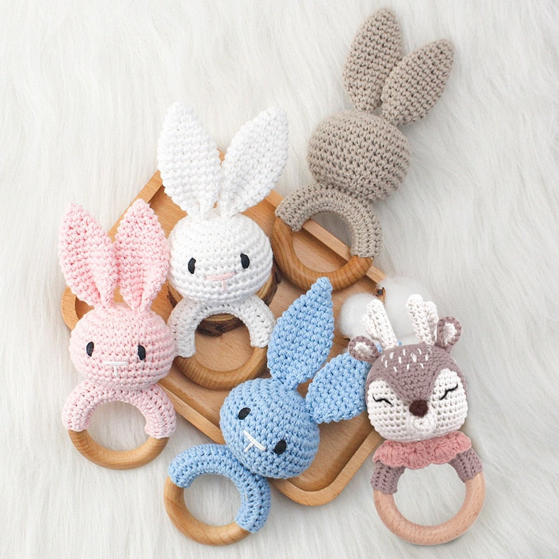 Sc5809ac6060841b58d9ce985017bb531E Cute Crochet Animal Rattle Toy - onlinemegasale.com