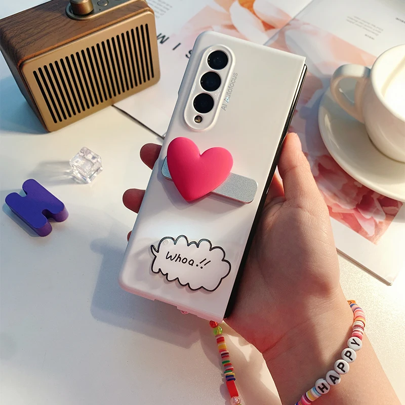 Heart Holder Phone case For Samsung Galaxy Z Fold - onlinemegasale.com