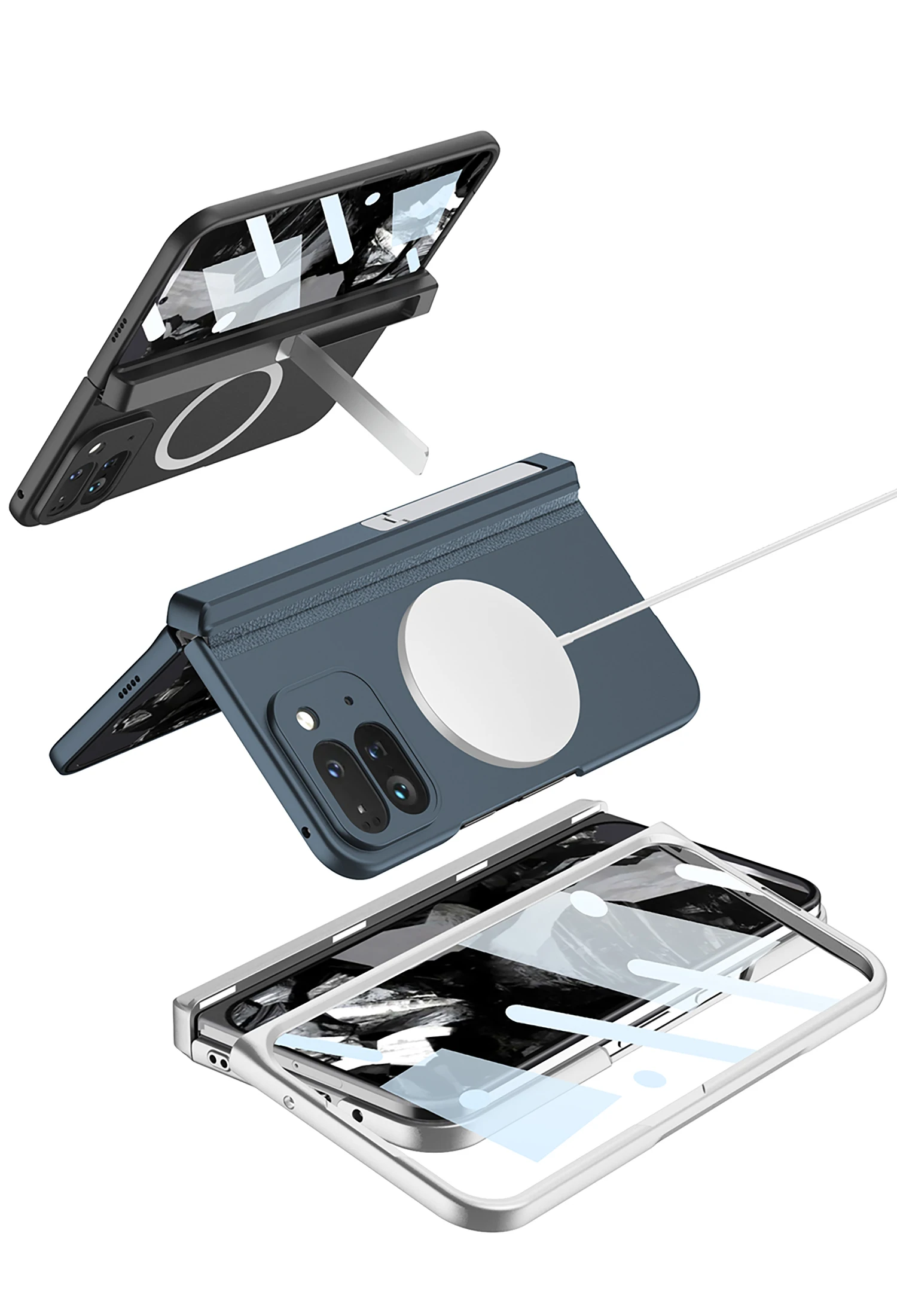 Full Protection Case with Magsafe For Google Pixel 9 Pro Fold - onlinemegasale.com