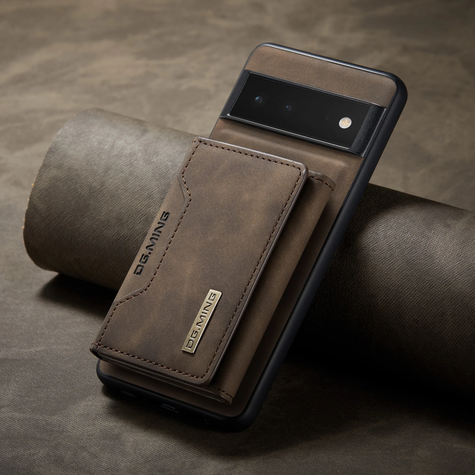 2 in 1 Detachable Leather Wallet Case For Google Pixel Phones - onlinemegasale.com