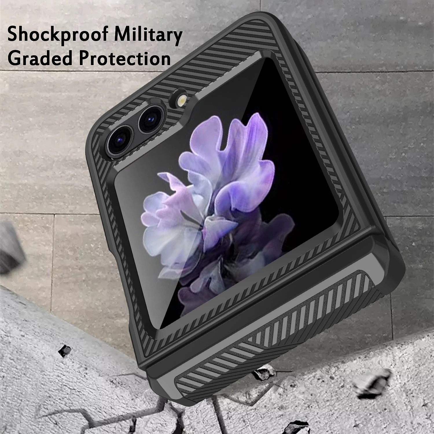 Shockproof Hinge Protective Case For Samsung Galaxy Z Flip 5 - onlinemegasale.com