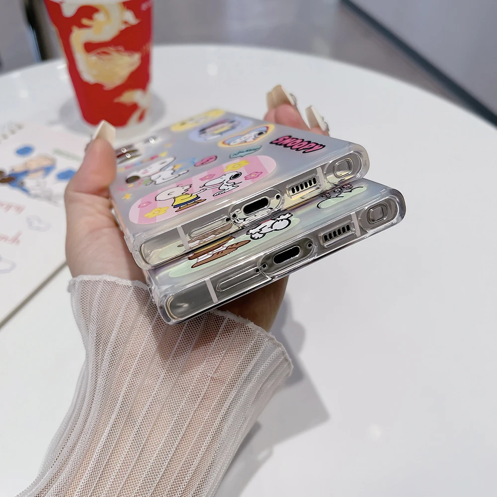 Cute Snoopy Charlie Brown Peanuts Case For Samsung Galaxy S Series - onlinemegasale.com