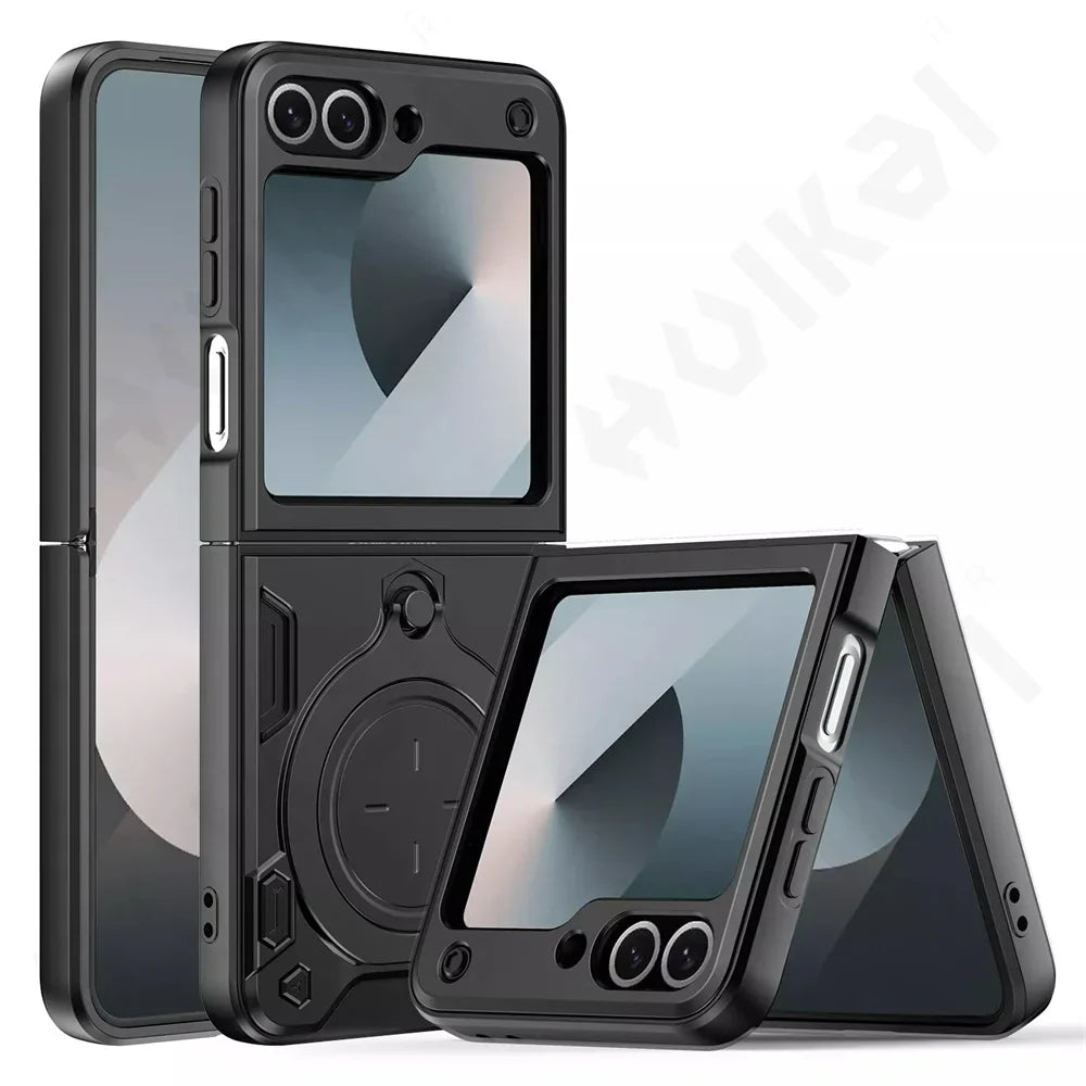 Sc9c9f5d0f6ed42d2aaadd3333a365564Y Shockproof Magnetic Case For Samsung Galaxy Z Flip 6 - onlinemegasale.com
