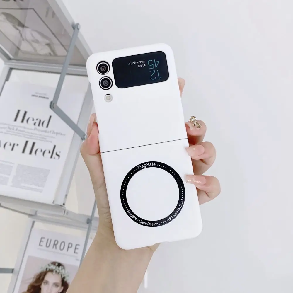 wireless charging magnetic case For Samsung Galaxy Z Flip - onlinemegasale.com