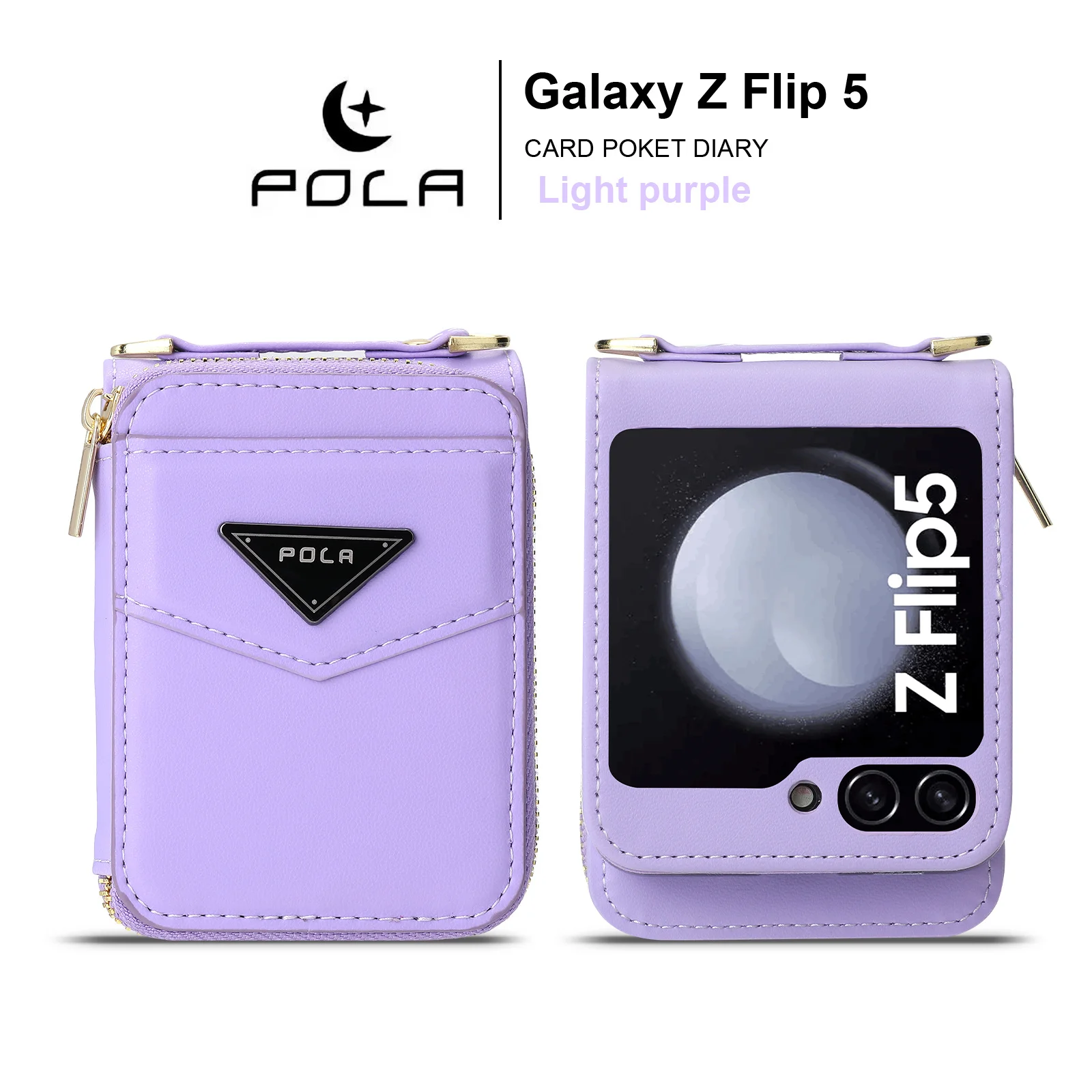 Leather Crossbody Wallet Case for Z Flip 5 - onlinemegasale.com Leather Crossbody Wallet Case for Z Flip 5 - onlinemegasale.com