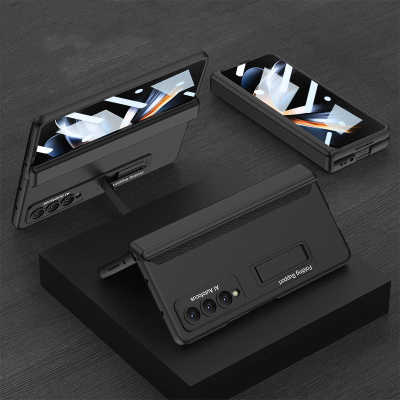 Anti Drop Magnetic case with Kickstand For Samsung Galaxy Z Fold 4 - onlinemegasale.com