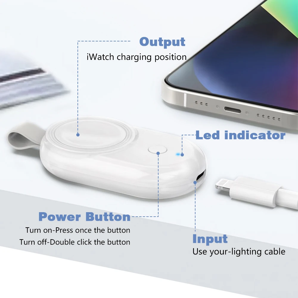 Mini Power Bank for Apple Watch Series - onlinemegasale.com