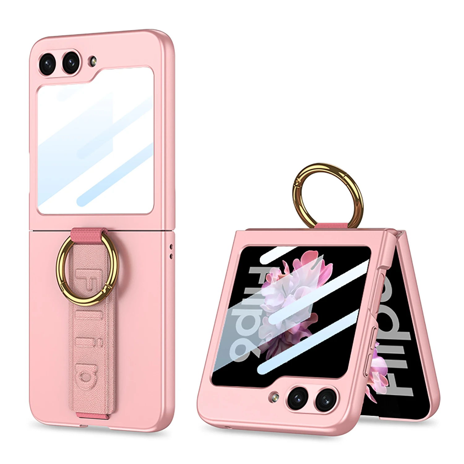 Ultra Thin Case with Strap for Samsung Galaxy Z Flip 6 - onlinemegasale.com