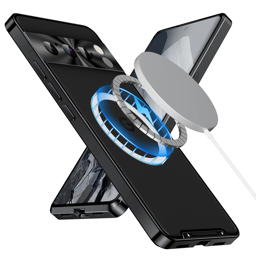 Magnetic Aluminum Magsafe Case with Camera Protection For Google Pixel Series - onlinemegasale.com Magnetic Aluminum Magsafe Case with Camera Protection For Google Pixel Series - onlinemegasale.com