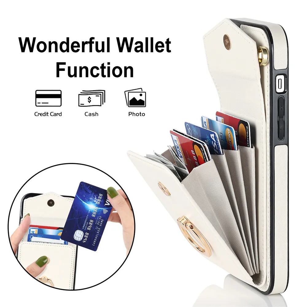 Luxury Leather Wallet Phone Case - onlinemegasale.com