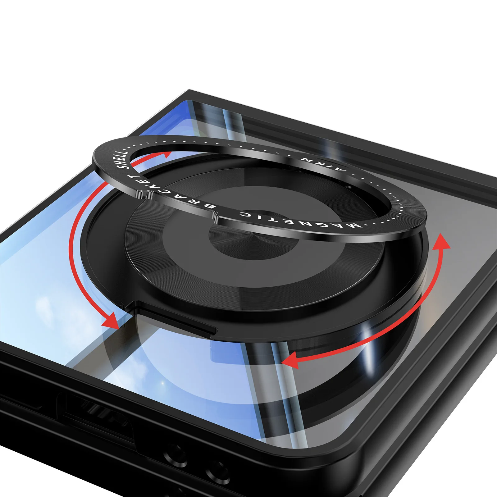 Full Protection Magnetic Case For Samsung Galaxy Z Flip 6 - onlinemegasale.com