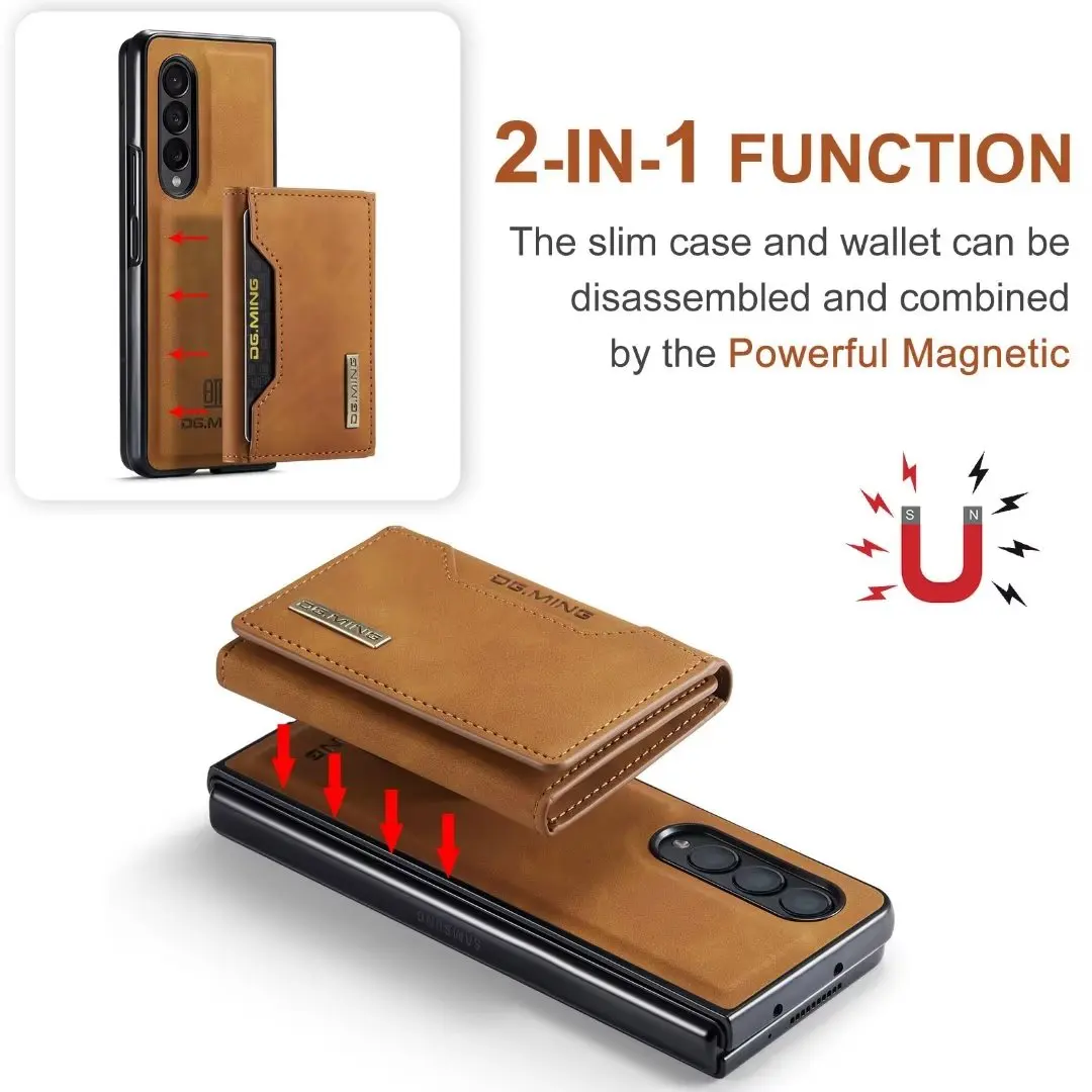 2 in 1 Detachable Leather Wallet Case For Samsung Galaxy Z Fold 4 - onlinemegasale.com 2 in 1 Detachable Leather Wallet Case For Samsung Galaxy Z Fold 4 - onlinemegasale.com
