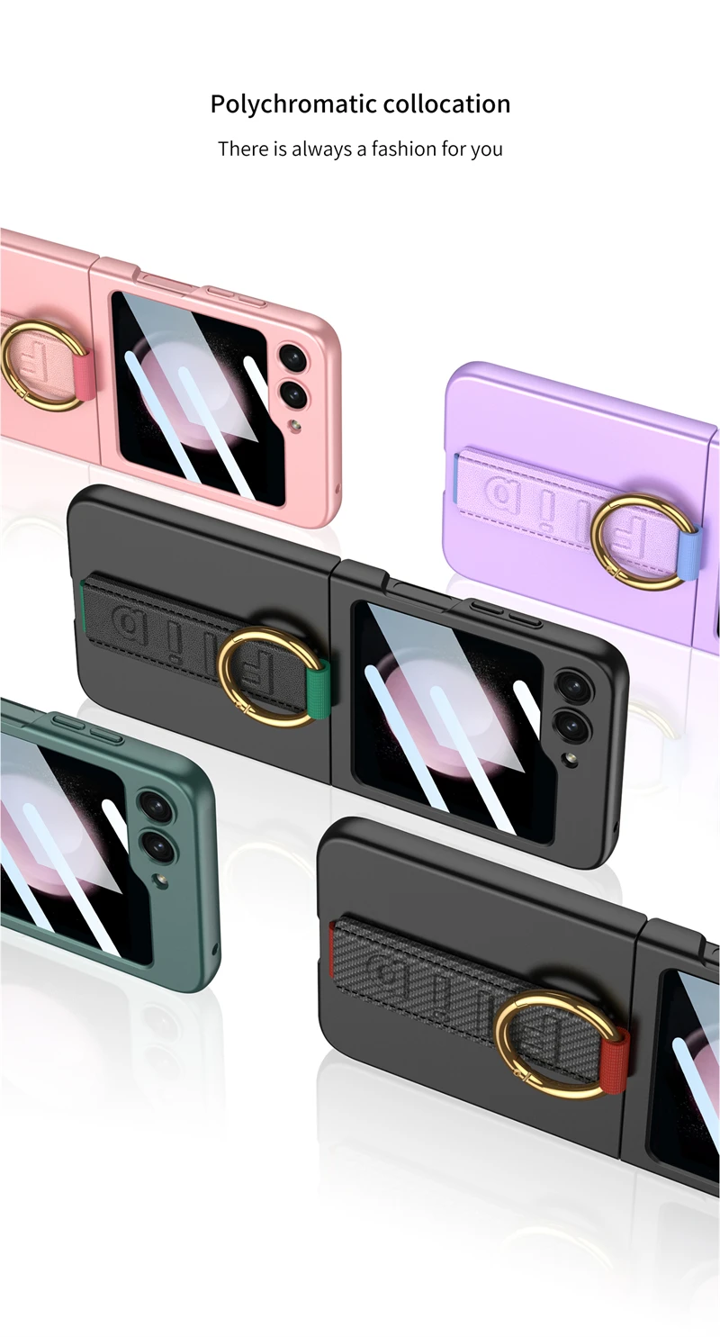 Shockproof Case with Wristband For Samsung Galaxy Z Flip 5 - onlinemegasale.com Shockproof Case with Wristband For Samsung Galaxy Z Flip 5 - onlinemegasale.com