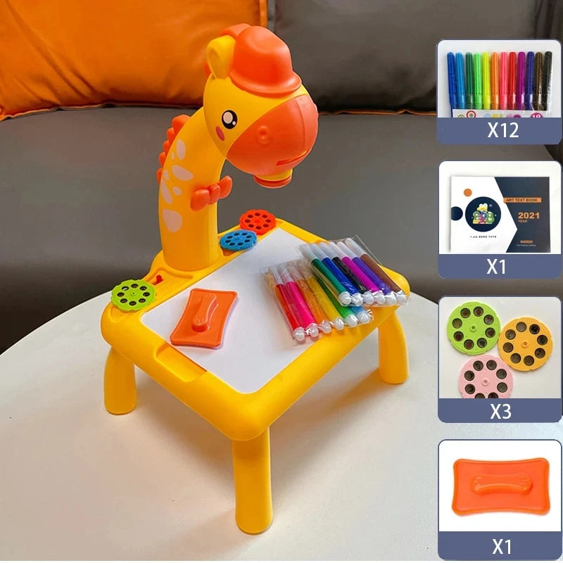 Sd4ef52851d5840a2b625b25755943525m Mini LED Art Projector for Kids – Drawing Table, Lightweight Painting Board, and Fun Creative Toy - onlinemegasale.com