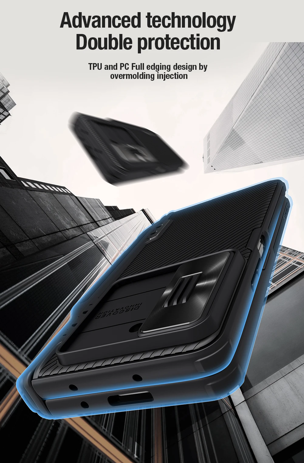 Case with Slide Camera Protector, Kickstand & S-Pen Pocket For Galaxy Z Fold 5 - onlinemegasale.com