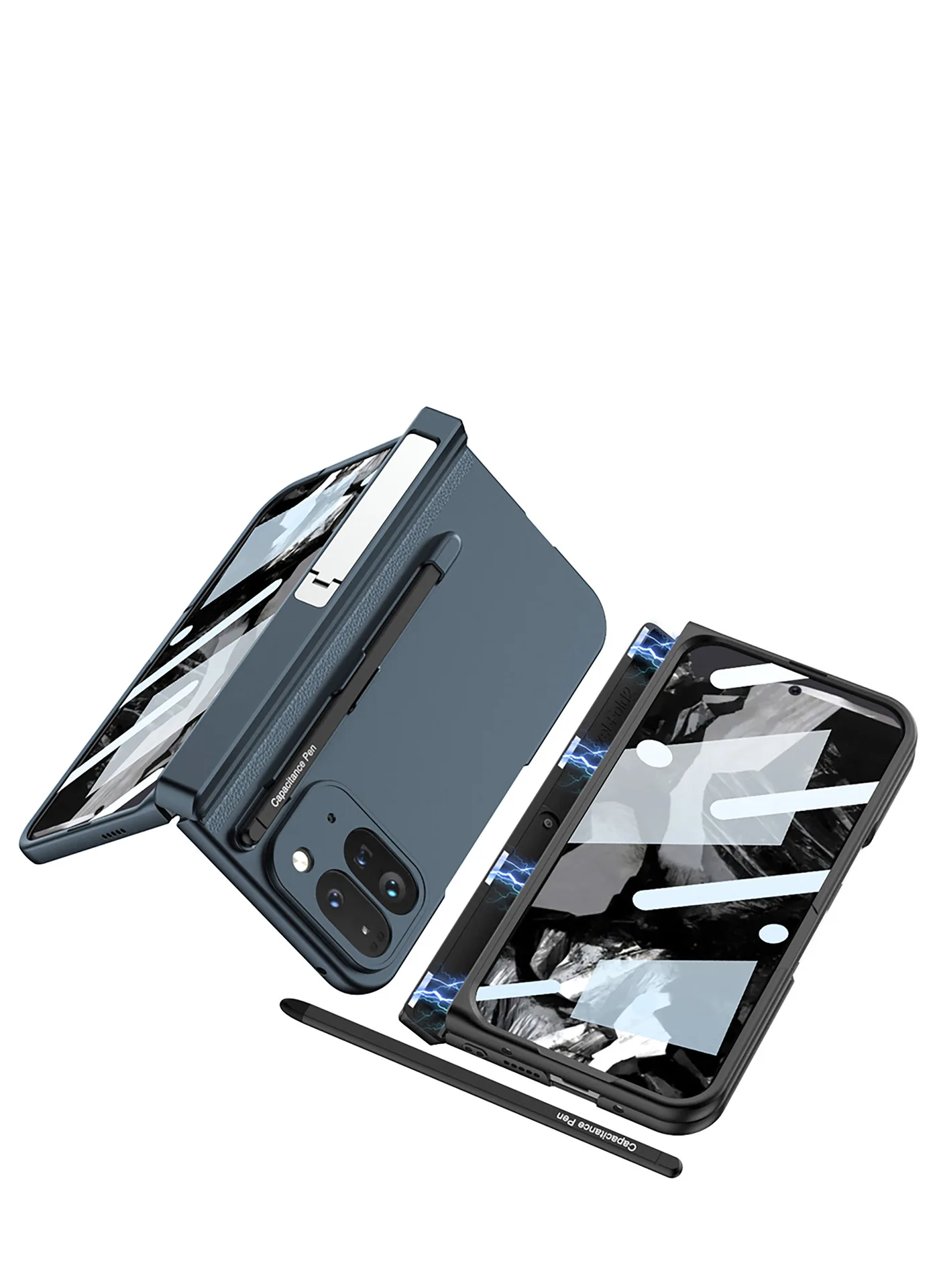 Full Protection Case with Pen Holder for Google Pixel 9 Pro Fold - onlinemegasale.com