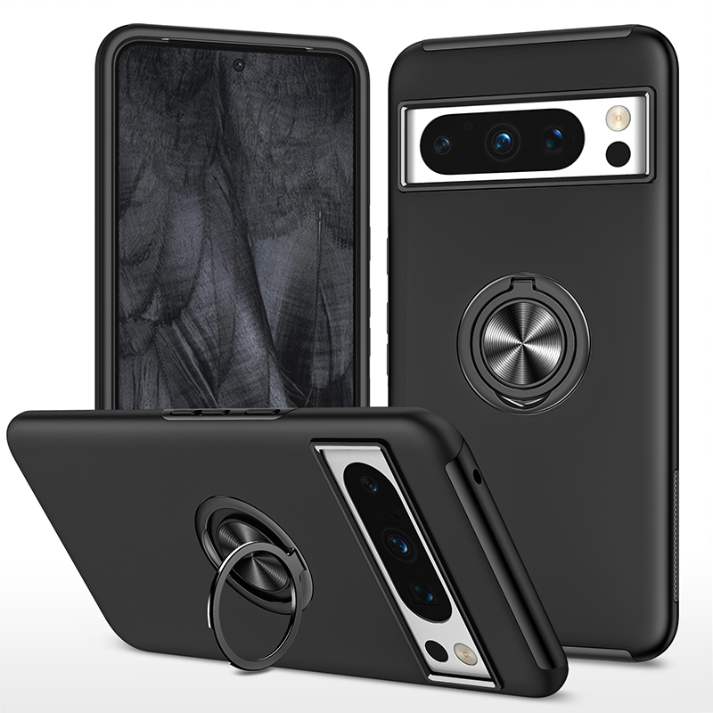Armor Shockproof Case with Ring Stand For Google Pixel 8 Series - onlinemegasale.com