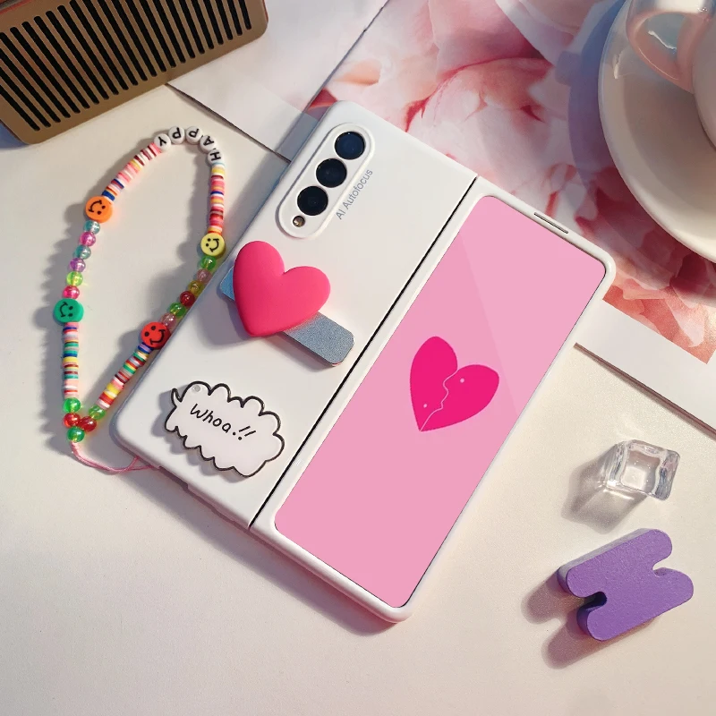 Heart Holder Phone case For Samsung Galaxy Z Fold - onlinemegasale.com