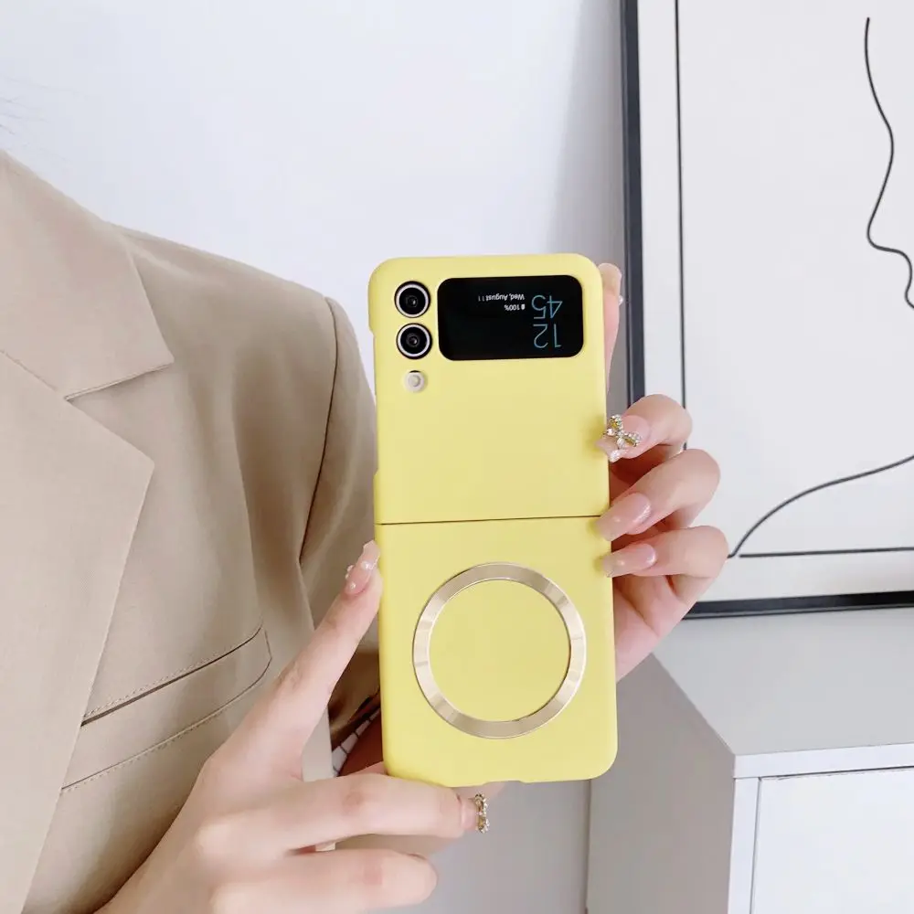 wireless charging magnetic case For Samsung Galaxy Z Flip - onlinemegasale.com