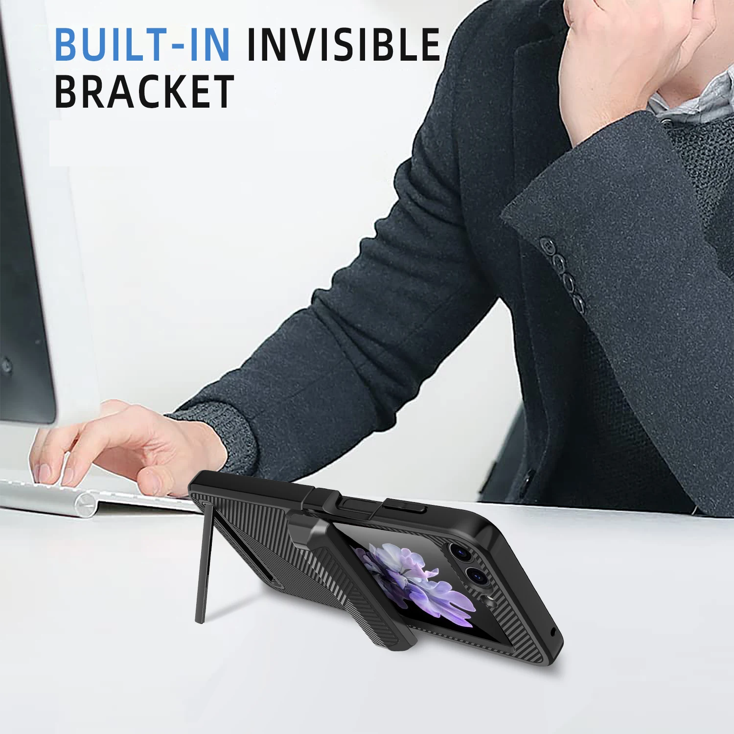 Shockproof Hinge Protective Case For Samsung Galaxy Z Flip 5 - onlinemegasale.com