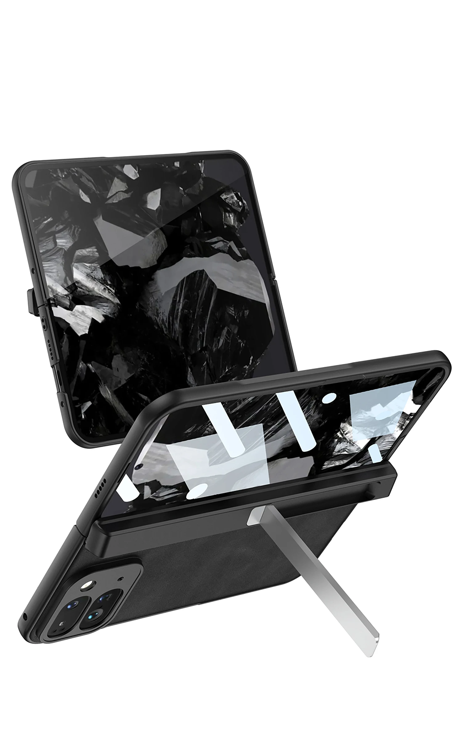 Leather Case with Stand For Google Pixel 9 Pro Fold - onlinemegasale.com