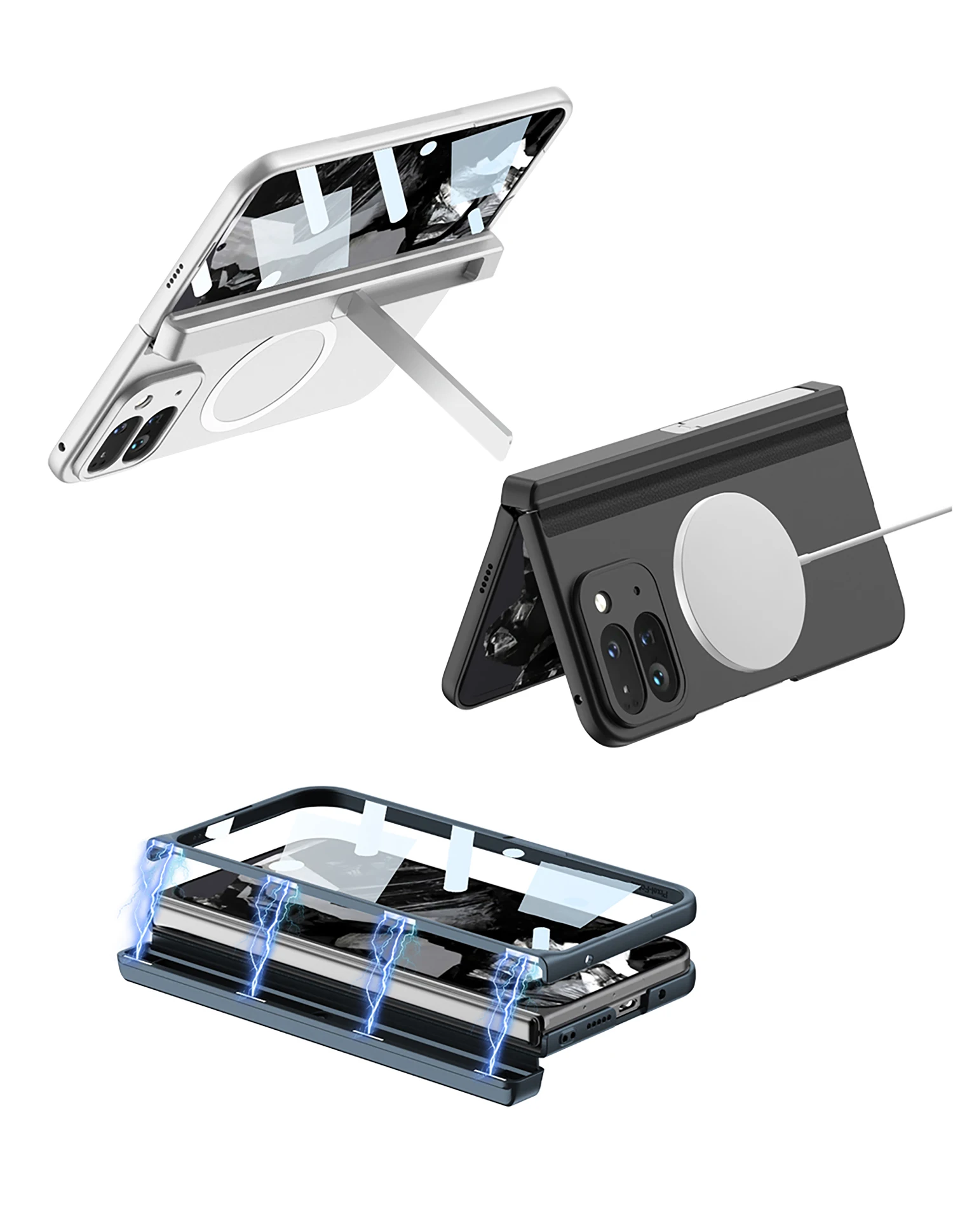 Full Protection Case with Magsafe For Google Pixel 9 Pro Fold - onlinemegasale.com