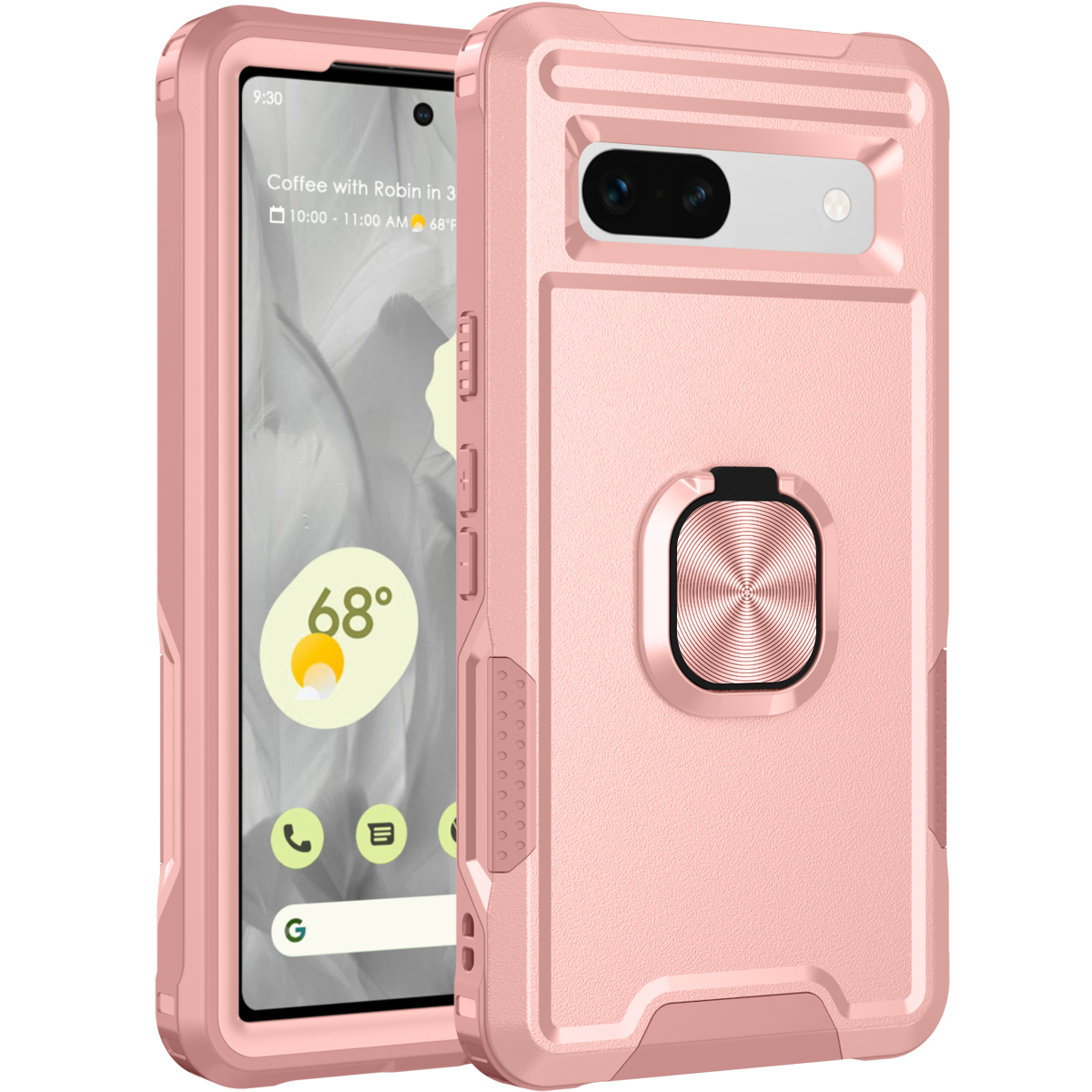 Armor Shockproof Case with Magnetic Ring Holder For Google Pixel 8 Series - onlinemegasale.com