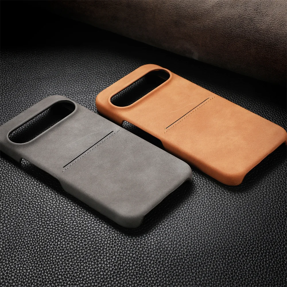 Leather Case with Card Slot For Google Pixel 9 Series - onlinemegasale.com