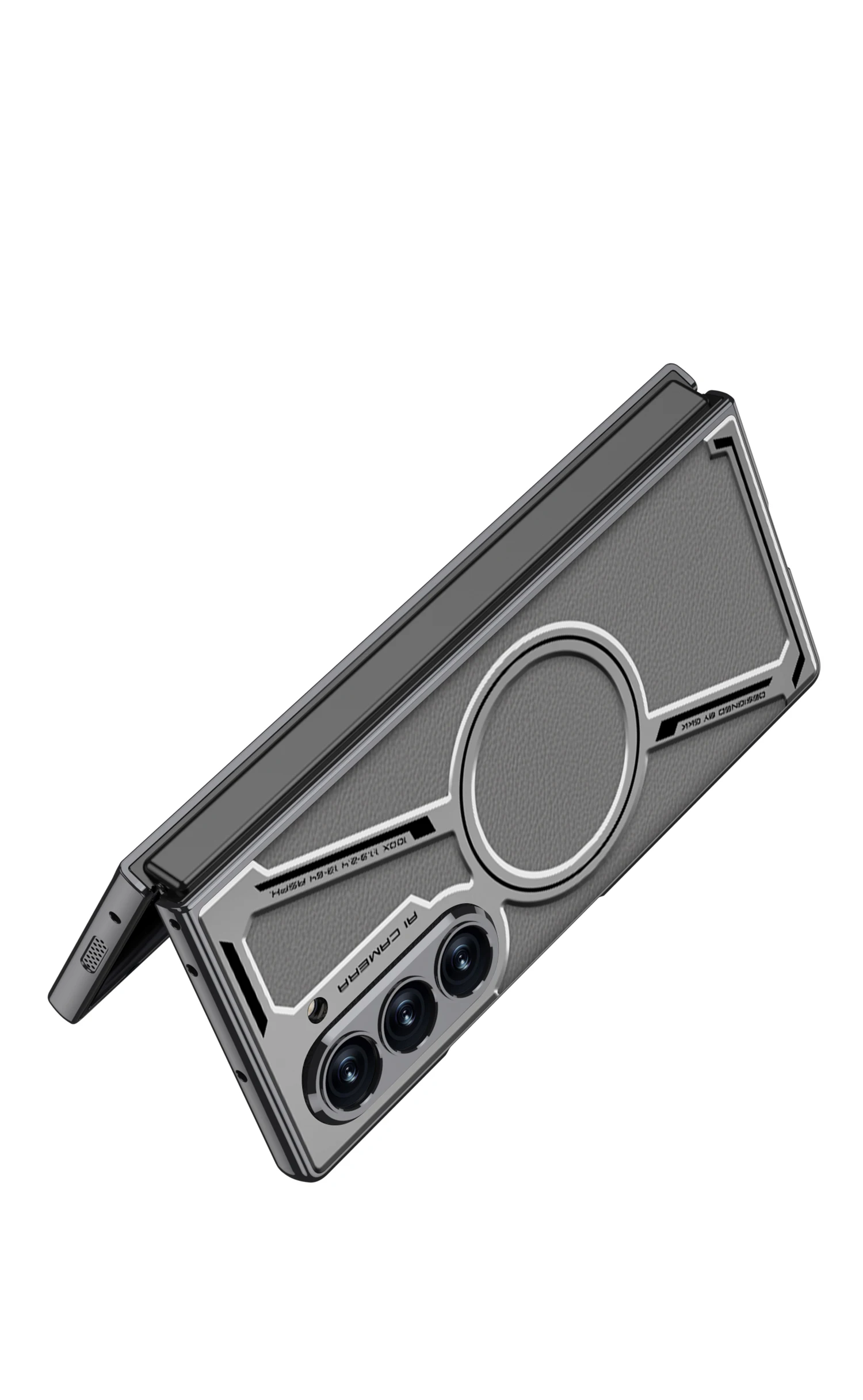 Premium Leather Magsafe Case For Samsung Galaxy Z Fold 6 - onlinemegasale.com