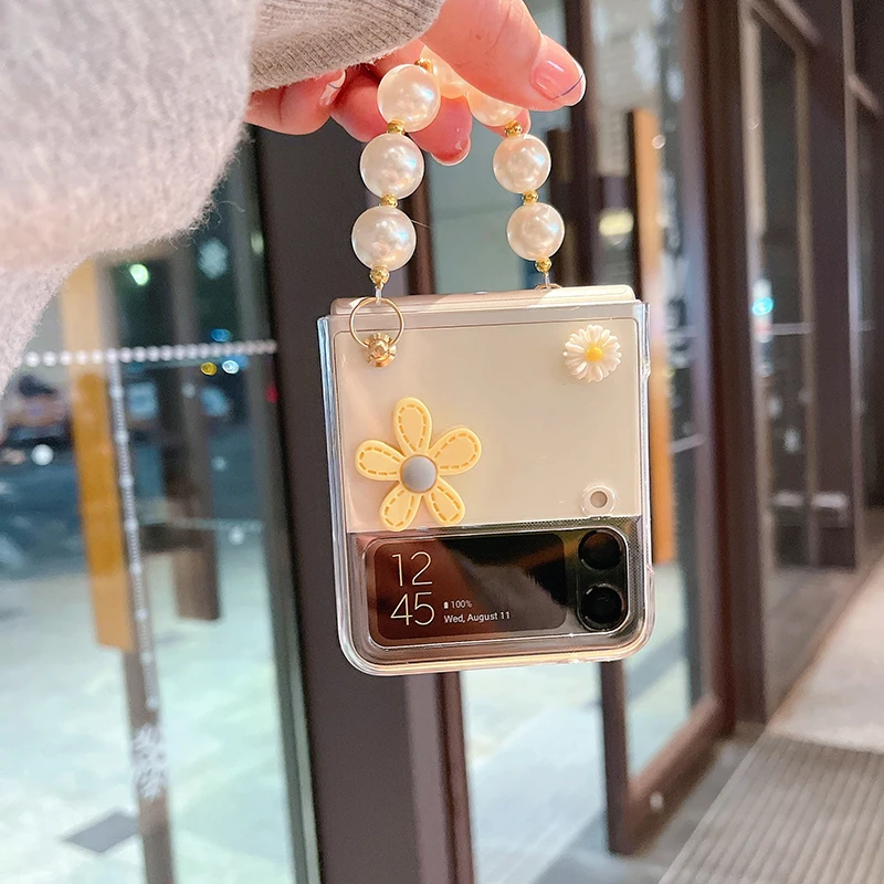 Luxury Bling Rhinestone Phone Case For Samsung Galaxy Z Flip 3 5G - onlinemegasale.com