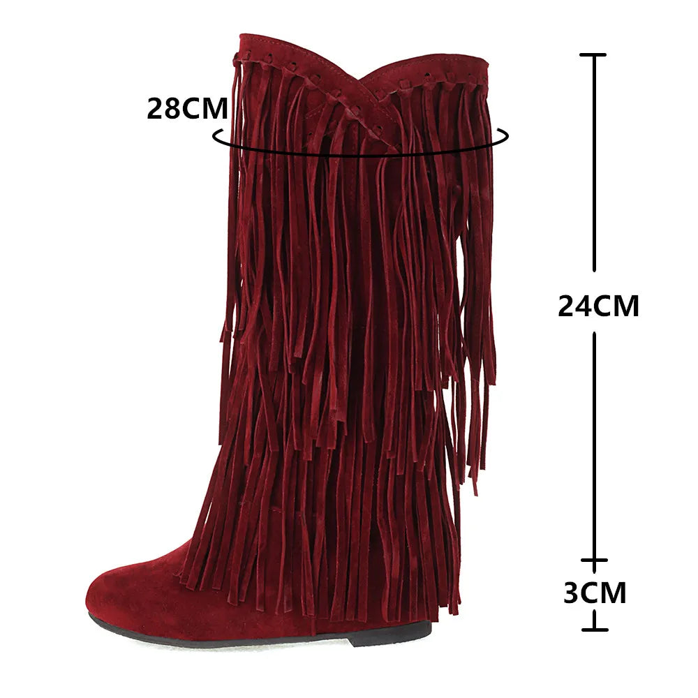 Andrey™ - Boho Boots Fringe - onlinemegasale.com