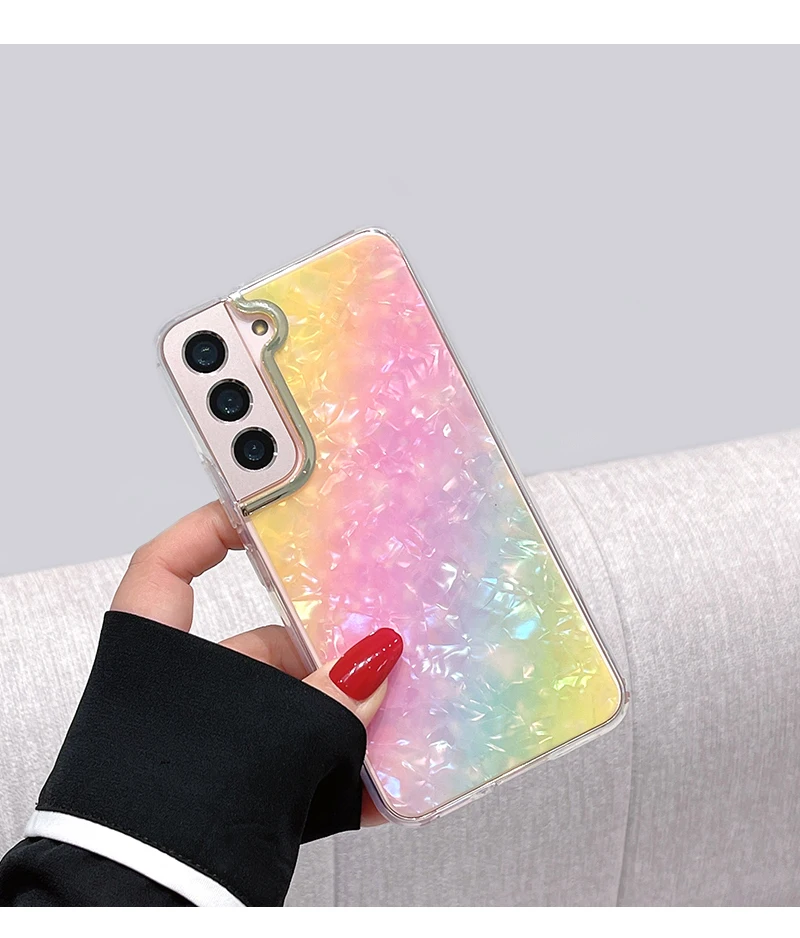 Rainbow Marble Phone Case For Samsung Galaxy Series - onlinemegasale.com