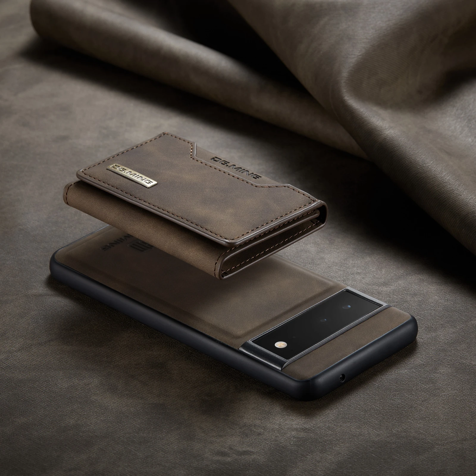 2 in 1 Detachable Leather Wallet Case For Google Pixel Phones - onlinemegasale.com