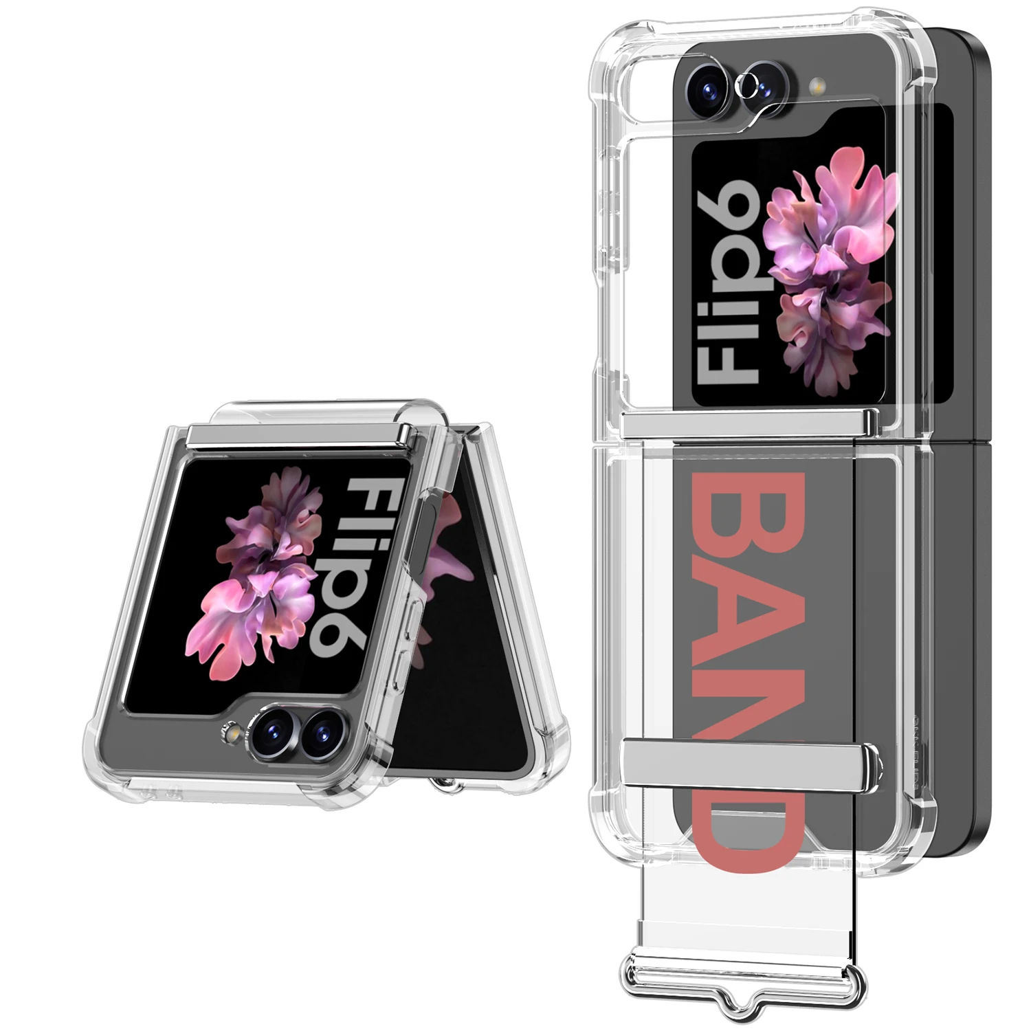Transparent Shockproof Case for Samsung Galaxy Z Flip 6 - onlinemegasale.com
